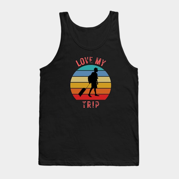 Love My Trip Tank Top by justeiji